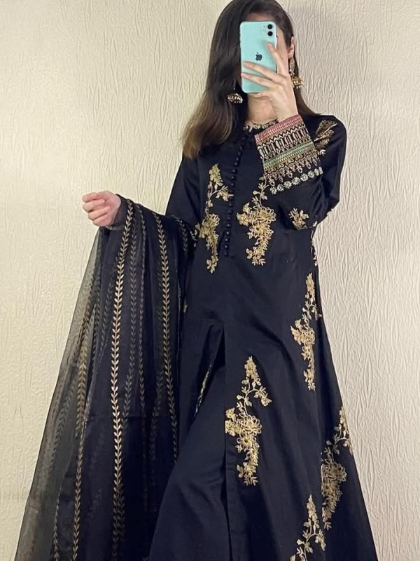 Sherwani Style Cotton dress